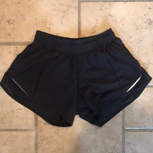 Black lululemon shorts size 4 with 4” inseam